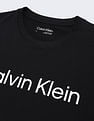 Calvin Klein Brand Print Cotton T-Shirt
