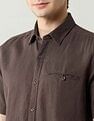 Arrow Sport Pure Linen Slim Fit Shirt