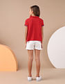 U.S. Polo Assn. Kids Girls Cotton Soccer Style Polo Shirt