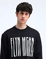Flying Machine Relaxed Fit Printed Sweatshirt